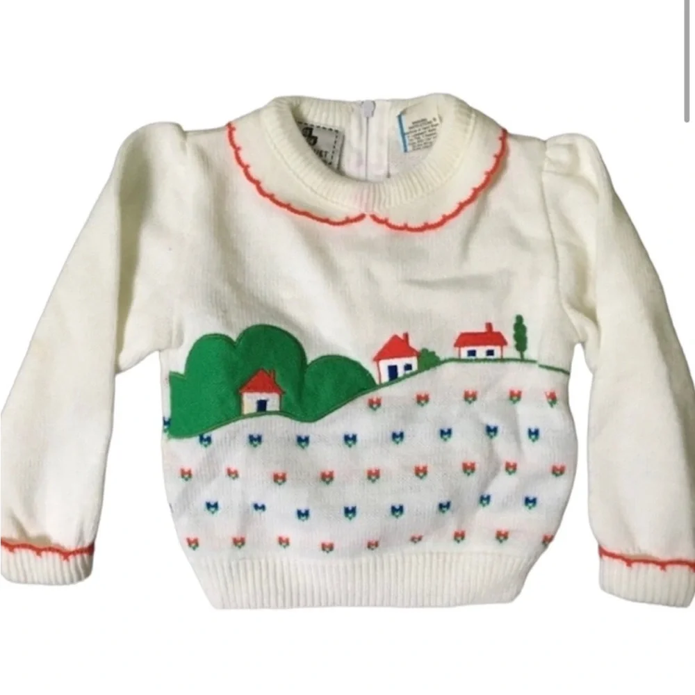 Embroidered Appliqué Sweater - Picture 1 of 8